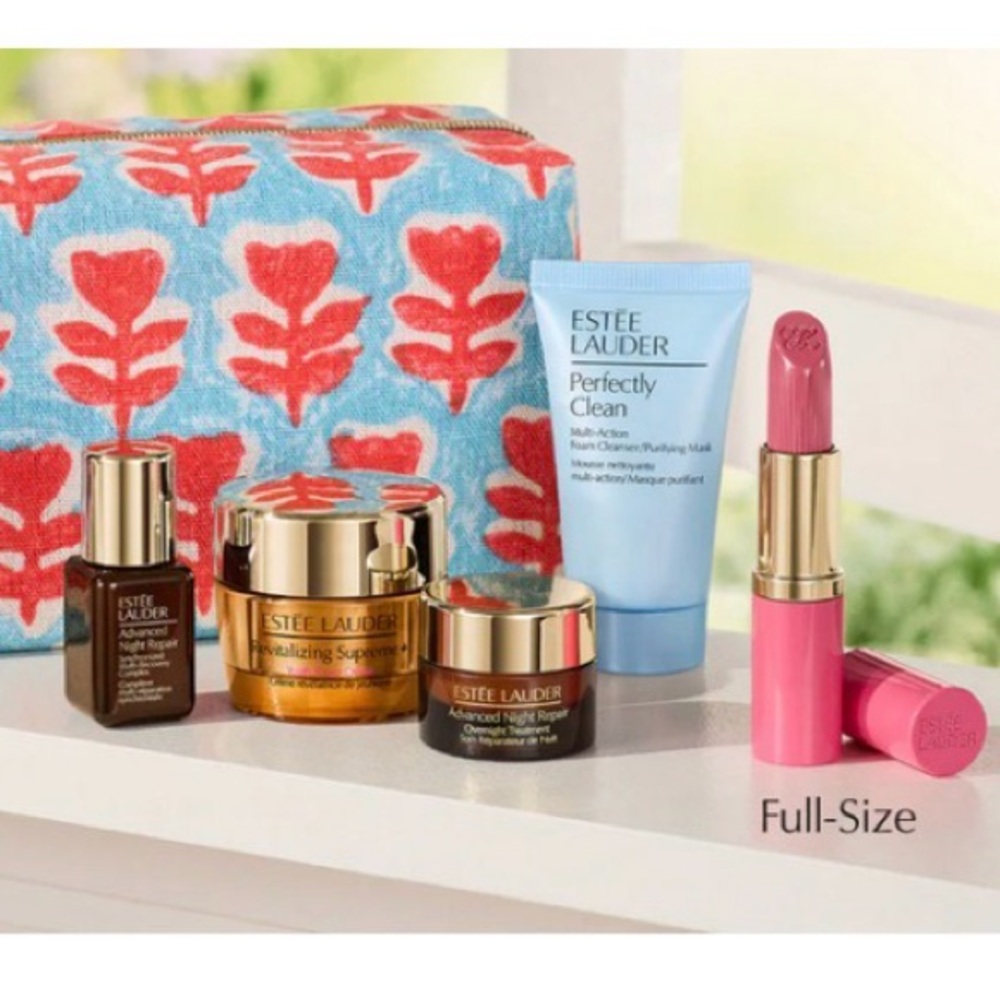 Estee Lauder 6-Piece Set with Molly Mahon Cosmetic Pouch + Aerin Sample NWT - Picture 10 of 10